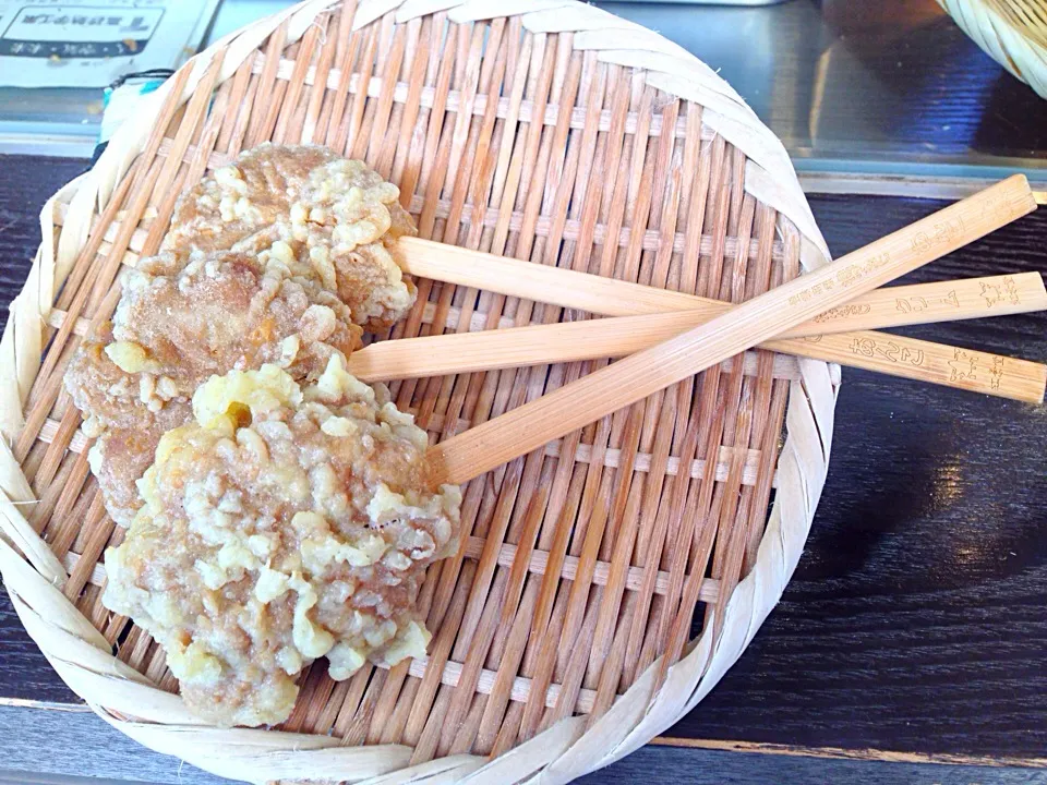 Snapdishの料理写真:揚げ・もみじ饅頭♪|カリヤ レイイチロウ。さん