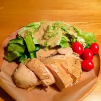 Snapdishの料理写真:くららさんの料理 手間なしレンチン鶏~❤|TOMOTOMOさん