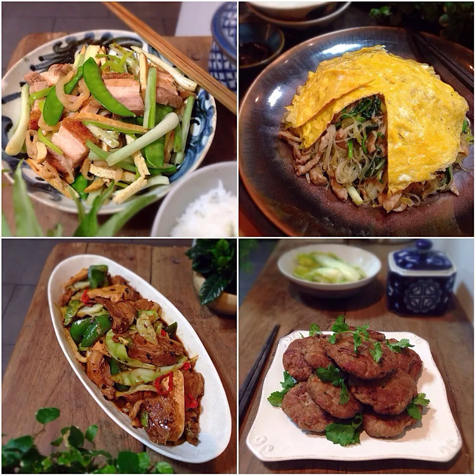 Snapdishの料理写真:4 Chinese dishes|rick chanさん