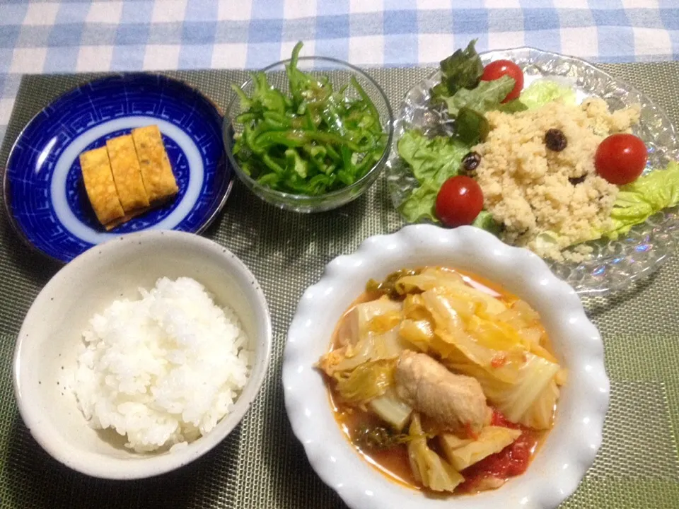 鶏肉とキャベツのトマト煮🍅|ユムユムさん