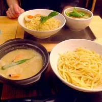 Snapdishの料理写真:グリーンカレーつけ麺|もこさん