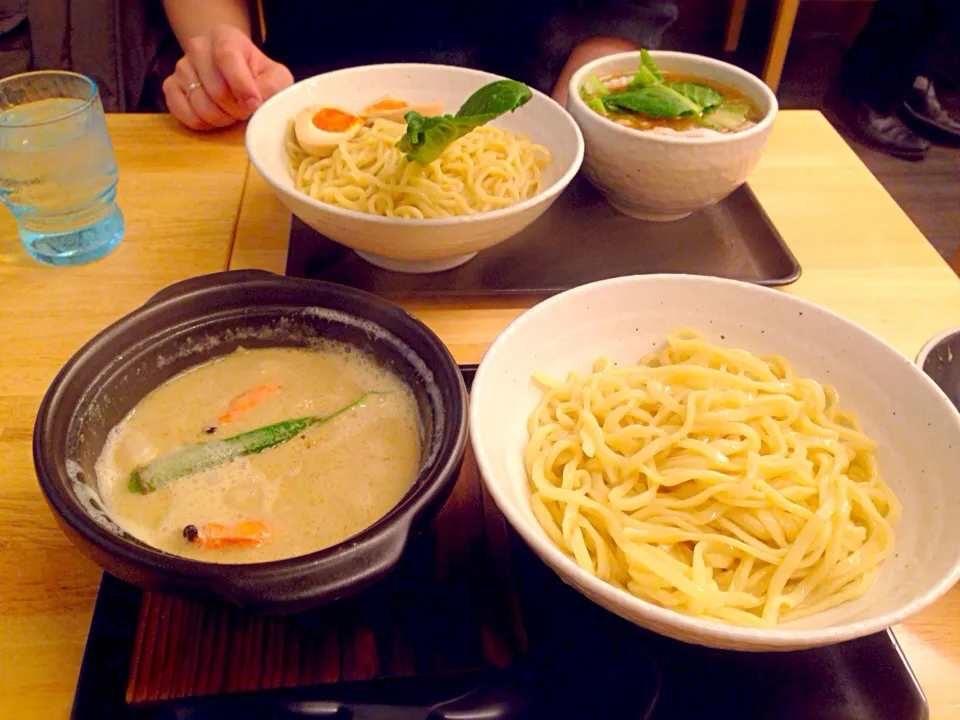 グリーンカレーつけ麺|もこさん