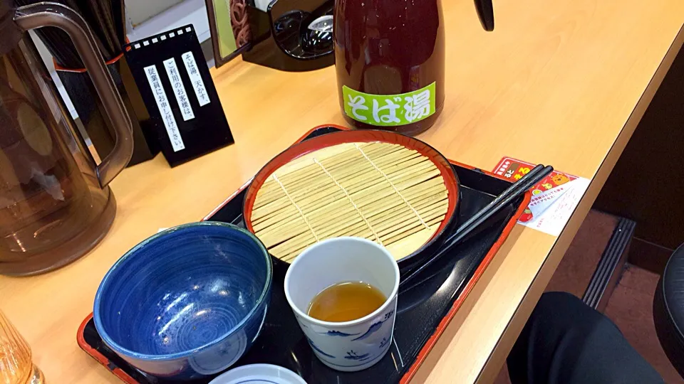 もりそば・かき揚げ丼、そば湯|Dayama Tom2さん