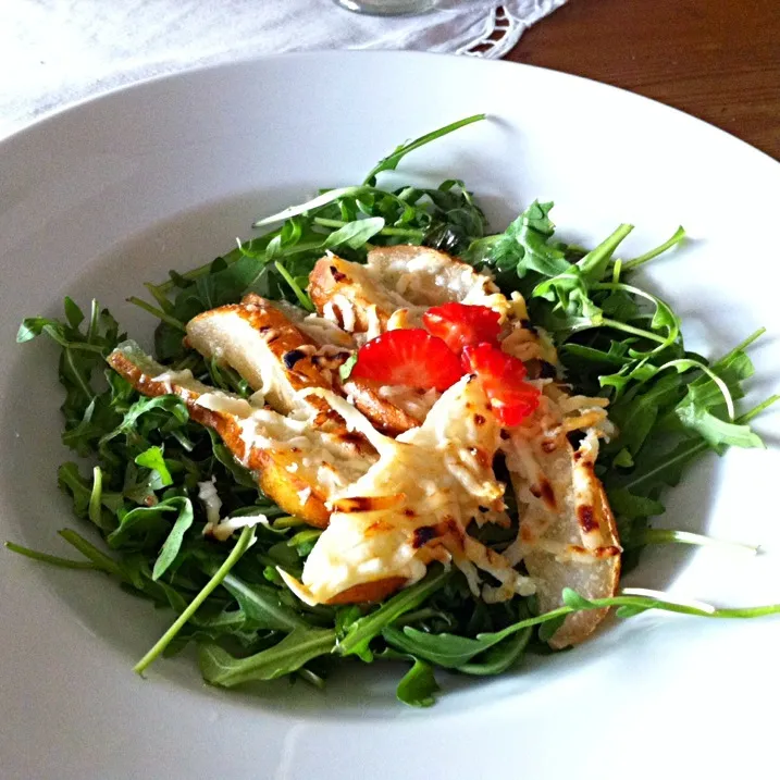 Rucola mit Birne|wiwi mrgさん