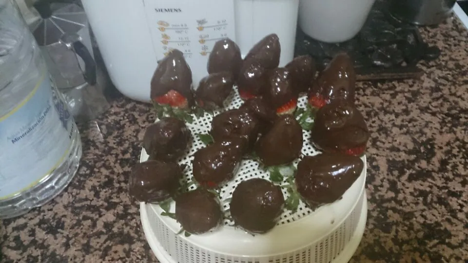 fresas con chocolate|Joana Gonzalez Pereraさん