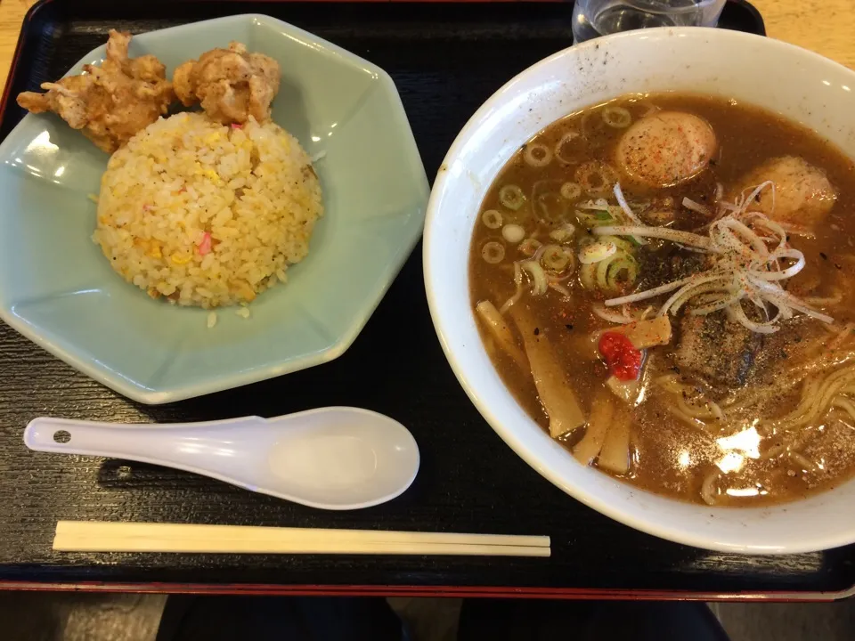 煮干醤油ラーメン＋半チャーハン|toru.ohkawaさん