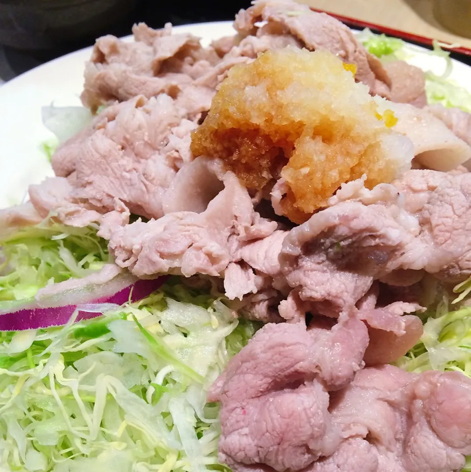 Snapdishの料理写真:上ロース豚しゃぶ！たぶん、ヘルシー。|Ken Kitamuraさん