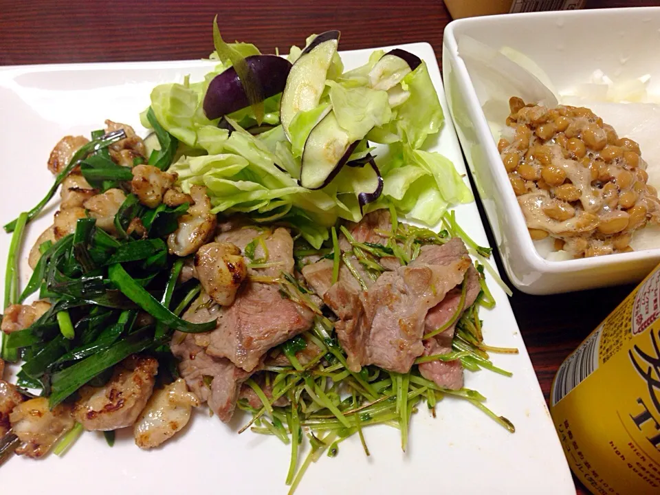 とり軟骨花椒炒め＆生ラム豆苗炒め|タカパパさん