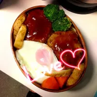 Snapdishの料理写真:ロコモコ弁当|ふなっし〜さん