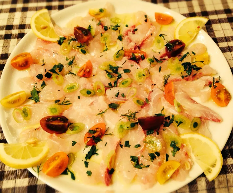 Carpaccio di Dentice (Tai)|Fabio  Palmieriさん