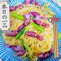 Snapdishの料理写真:ホタルイカの春パスタ！|Chico's Kitchenさん