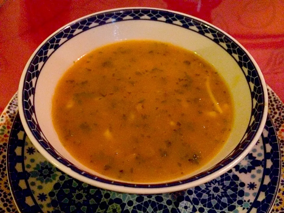 Snapdishの料理写真:モロッコ風スープ ハリラ Moroccan soup,Harira|juneshunさん