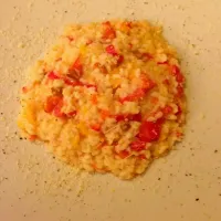 Snapdishの料理写真:Risotto con peperoni e salsiccia|Antonio Meggiolaroさん