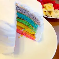 Snapdishの料理写真:Rainbow cake|CHIKAさん