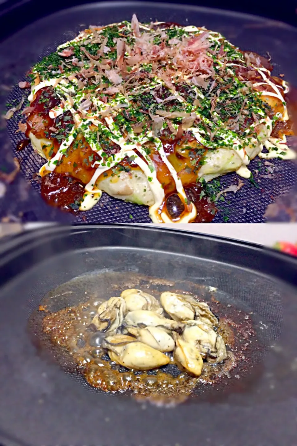 山芋お好み焼きと牡蠣バター醤油焼き|ロッソさん