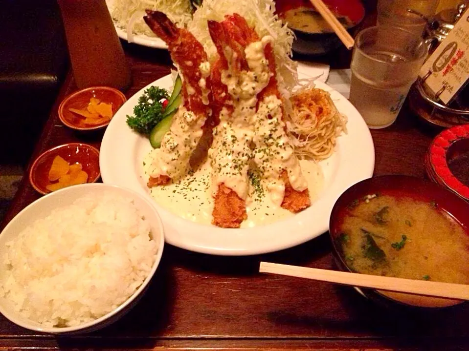 エビフライ定食|しょうごさん