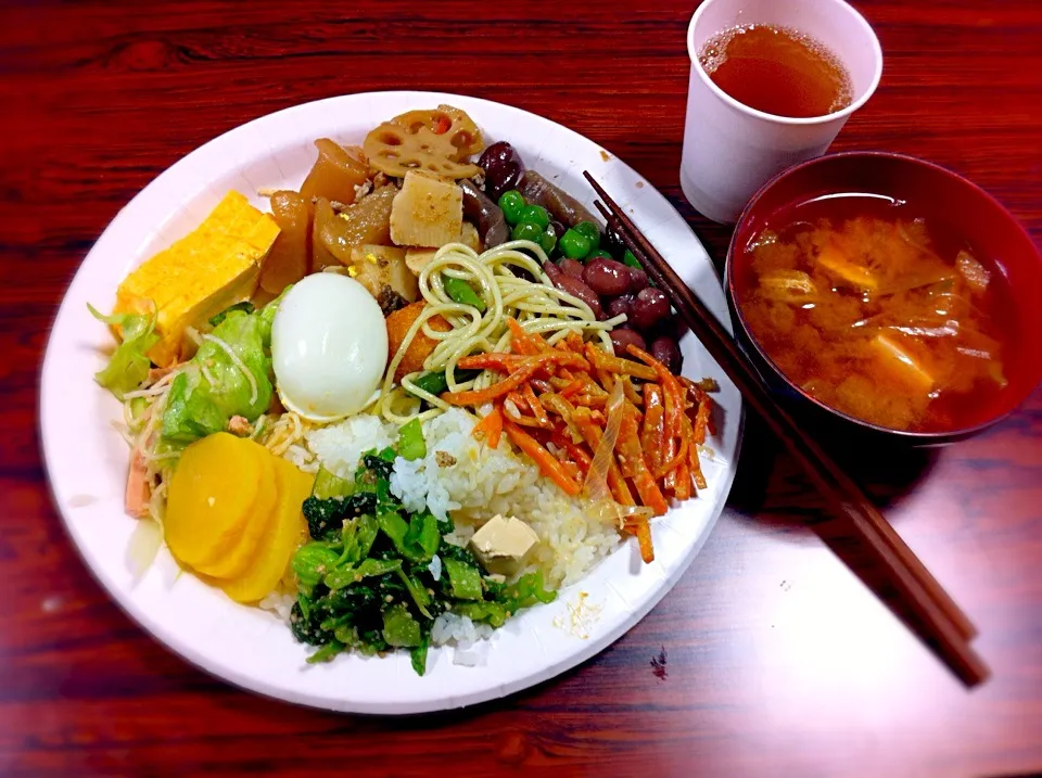 Japanese Vegetarian with miso soup|Food Gardenさん