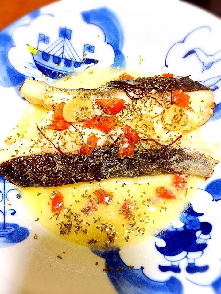 Snapdishの料理写真:Bacalao al pil pil （鱈のオイル煮）|Yoshihisa KenKen Miyakawaさん