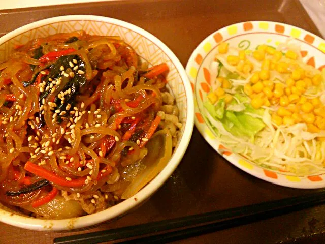 Snapdishの料理写真:すき家のチャプチェ牛丼☆|ゆかりさん