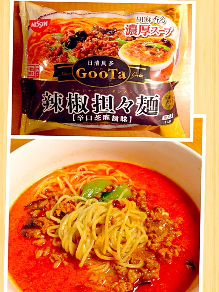 Snapdishの料理写真:日清GooTa 辣椒担々麺|中華蕎麦 銀時さん