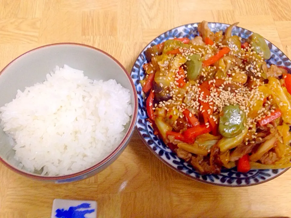 春野菜と豚とベビー帆立とスルメイカのピリ辛炒め煮|Tarou  Masayukiさん