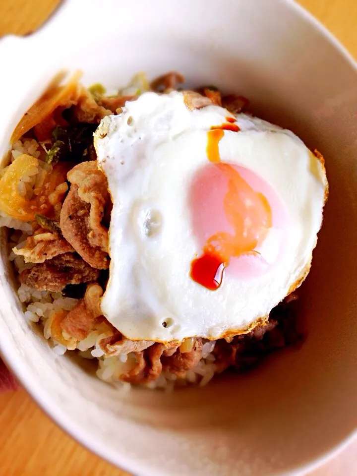 生姜焼き風丼|サヤラムネさん