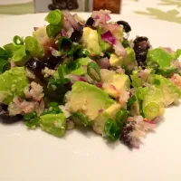 salsa salad with crabs and avocados♡|Yukina Matsumiyaさん