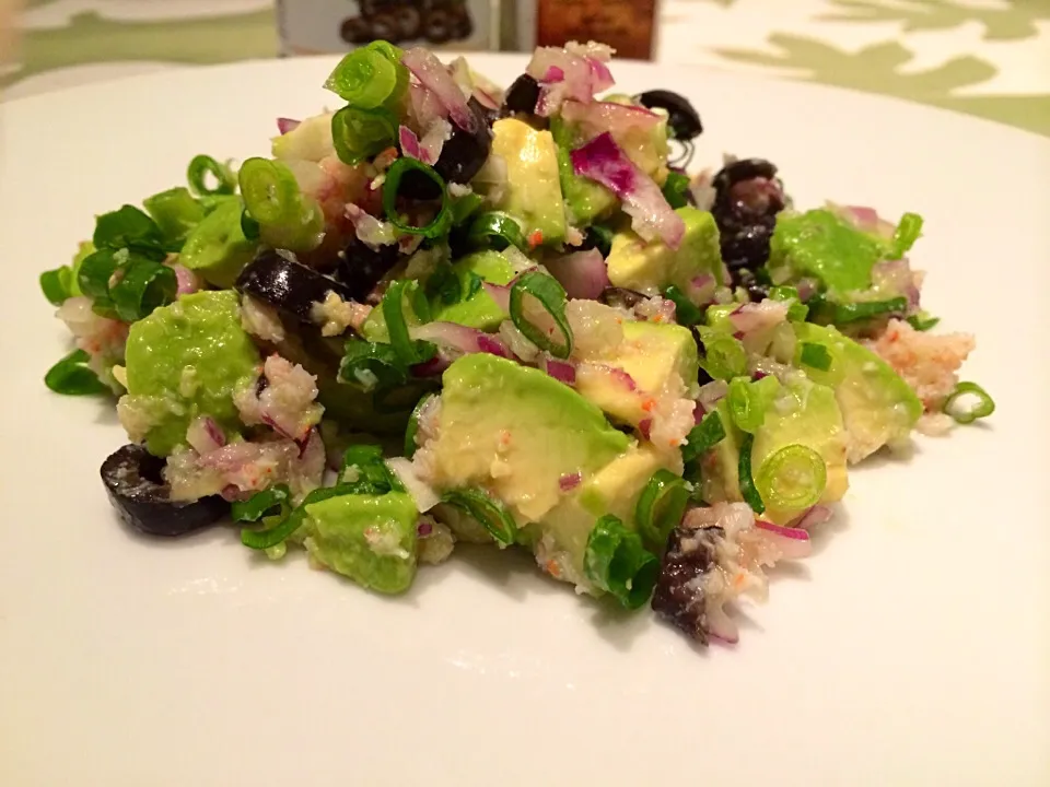 salsa salad with crabs and avocados♡|Yukina Matsumiyaさん