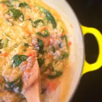 Snapdishの料理写真:Tomato and Spinach Risotto|Kaori Allenさん