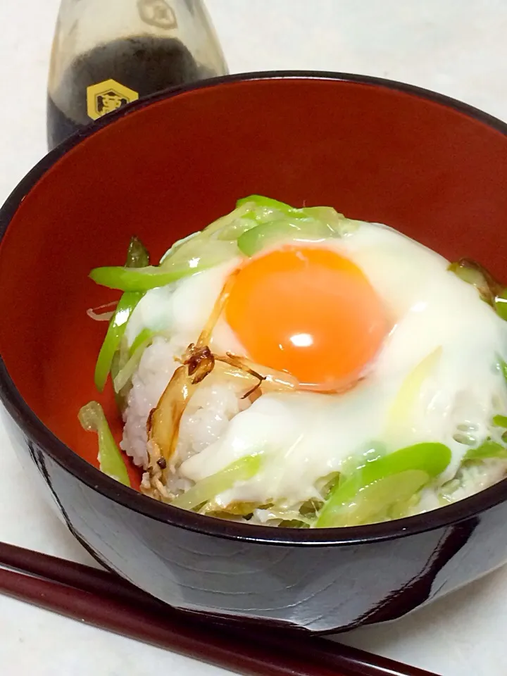 ねぎねぎ目玉焼き丼|YKさん