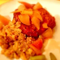 Pork chops with stuffing and baked apples|Michelle Zaluskyさん