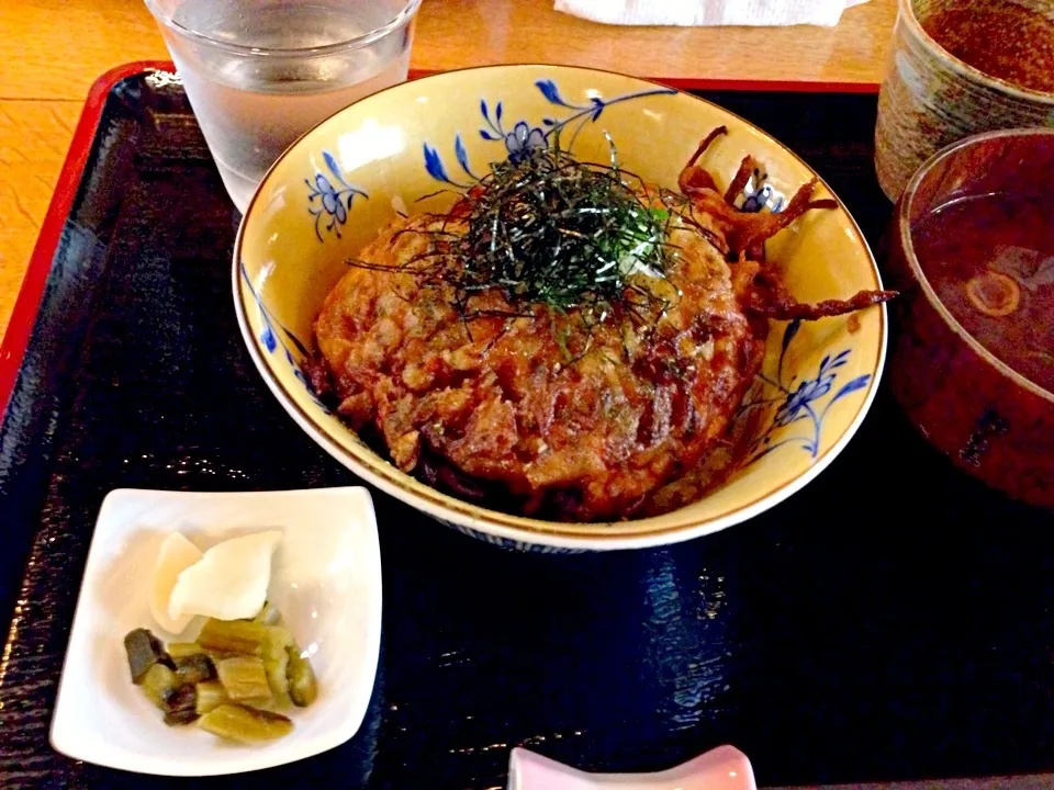 豆腐の海鮮かき揚げ丼|かよこさん