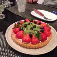 Fruit Tart With Mascarpone Cream|Takahiro Kazahayaさん