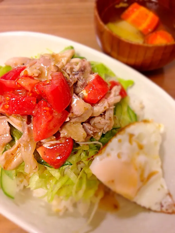 スープと鶏丼|さとねこさん