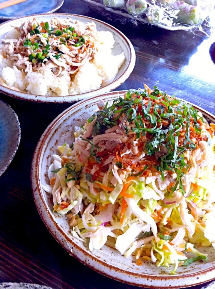 鶏肉とキャベツの和えもの|ぽんさん