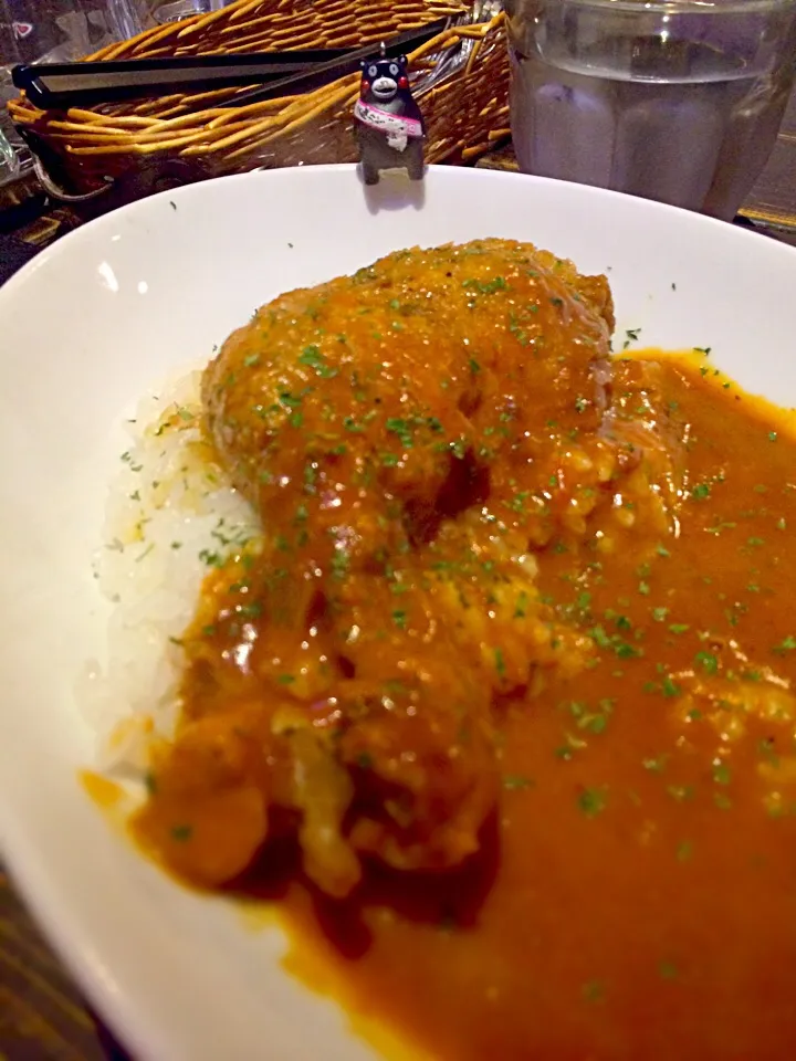 Snapdishの料理写真:ホロリ！！骨付き煮込みチキンカレーをイエローカレーで。Two Sam's Up2014#161 (920)|大阪カレー部長さん