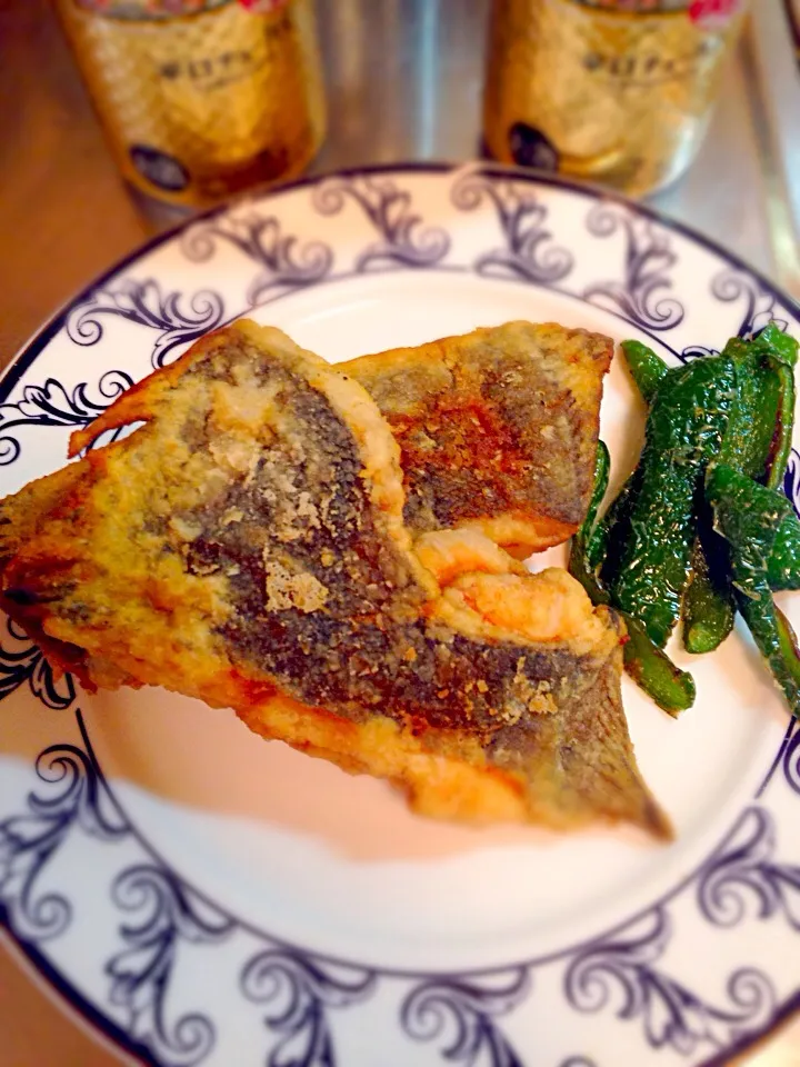 カレイの唐揚げ|酩酊親父さん