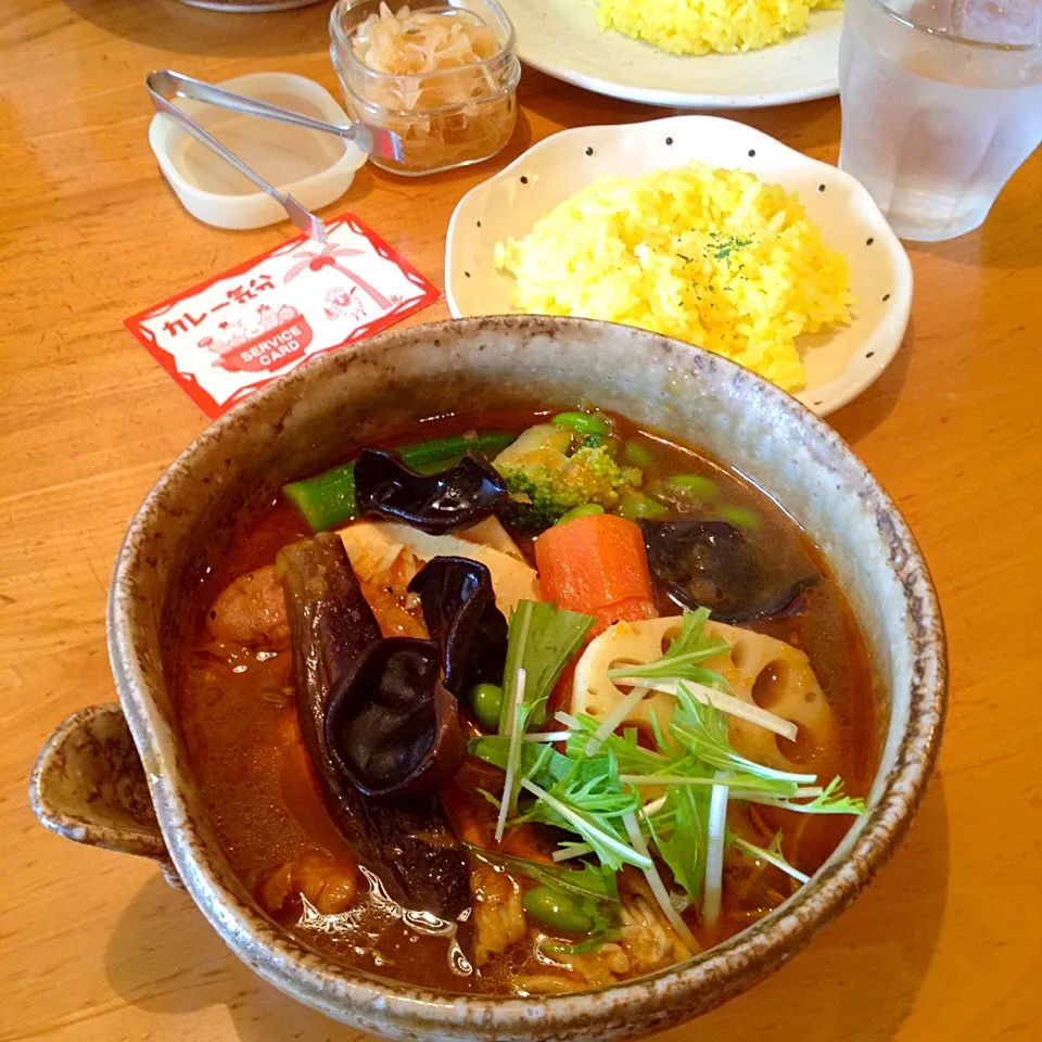 カレー気分  チキンやさいスープカレー|カウンター嬢さん