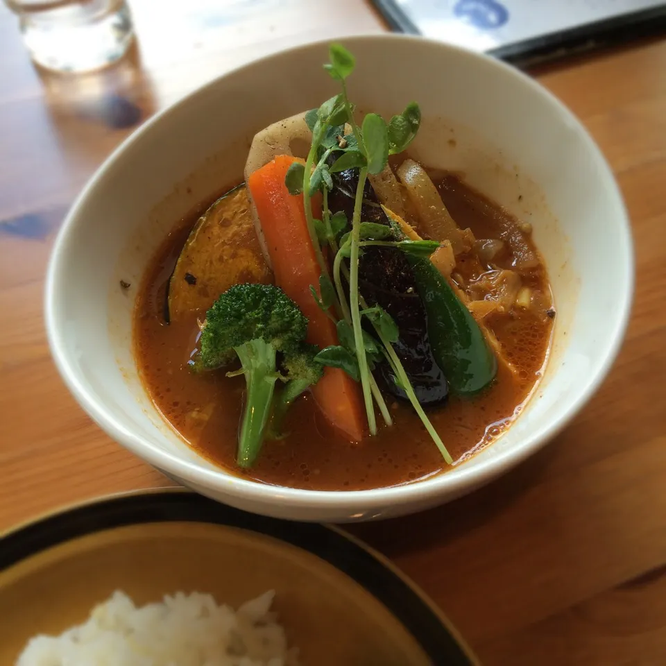 旬の野菜たっぷりスープカレー|そらまめさん