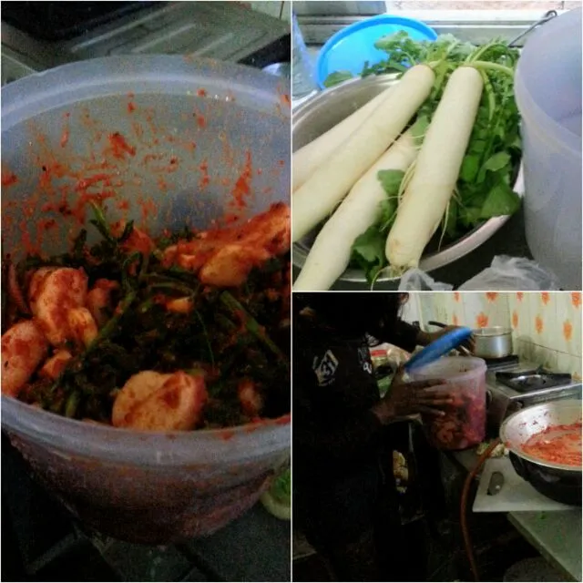 I was made kimchi with my india friend who is guest house owner in jodpur, india.
He like korean, japanese, and other asian. and want more asian guest. I hope a|Myeong Hun Kimさん