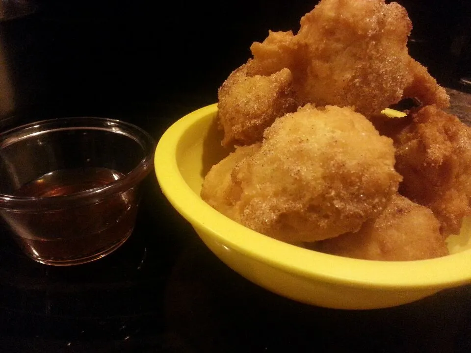 Coconut Lime Beignets with honey lime syrup|Austin McKennaさん