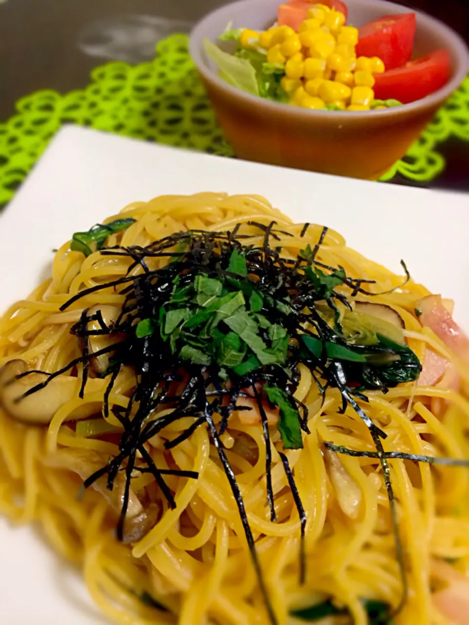 Snapdishの料理写真:和風キノコパスタ|Misaki  Simabukuroさん