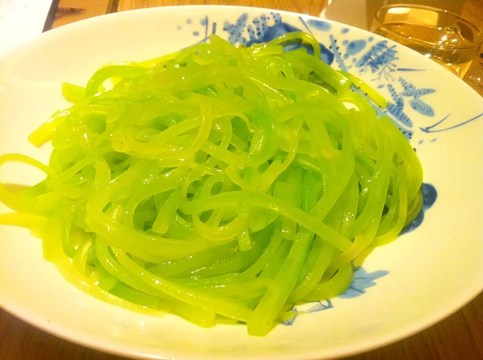 Sautéed shredded lettuce shoot|skyblueさん