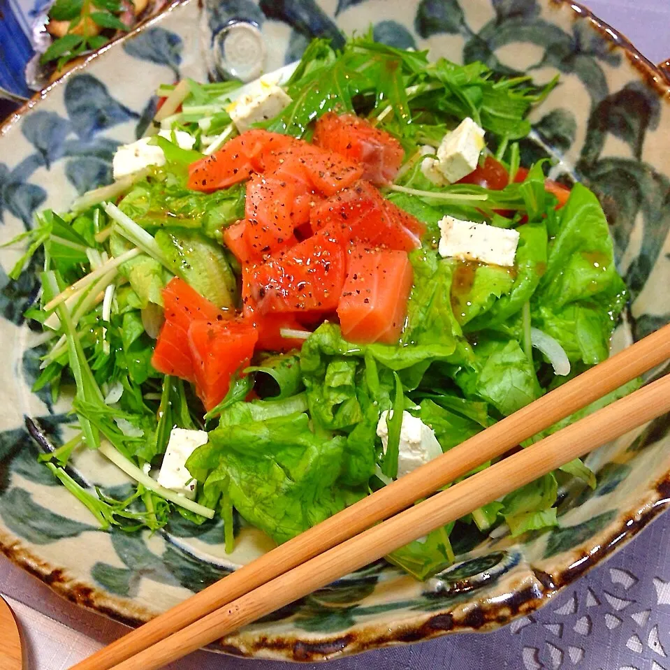 残り野菜でパパッとサラダ|ぷぅぴぃさん