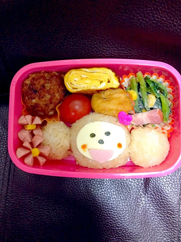 Snapdishの料理写真:おさるさん弁当|こむぎさん