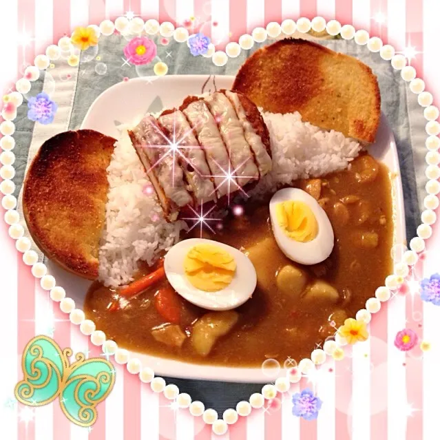 Breaded Chicken & Japanese Curry|SnowConeさん