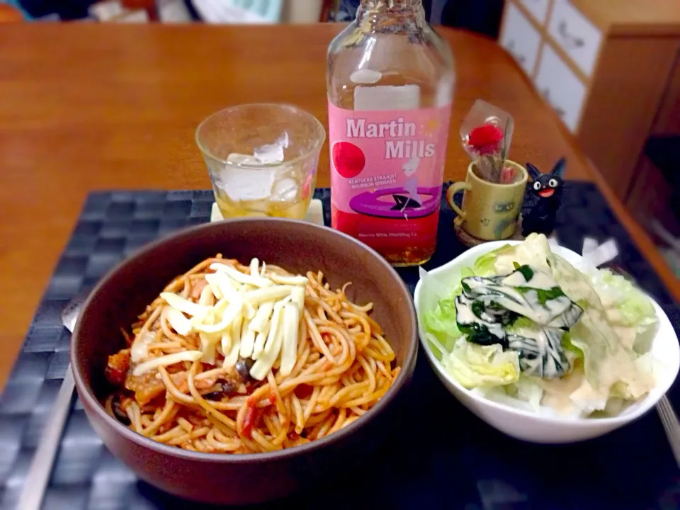 茄子とトマトのパスタ🍝|マニラ男さん