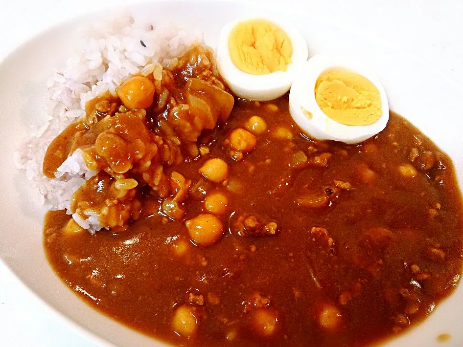 ひよこ豆と挽き肉でカレー|Sayakaさん