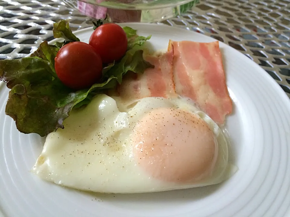 New cook art pluse made egg with bacon.|noririnさん