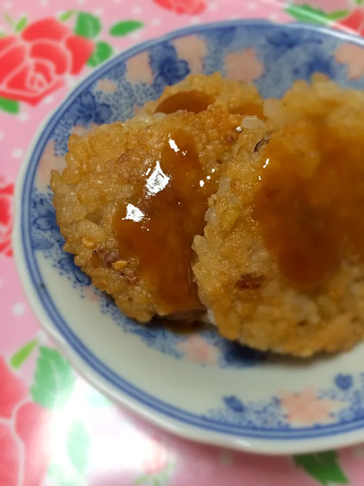 Snapdishの料理写真:胡麻豆腐で五平餅|まゆさん